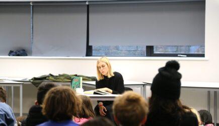 A.K Bender, the author of the German book series ‘Erkental’ visits St. Kilian’s