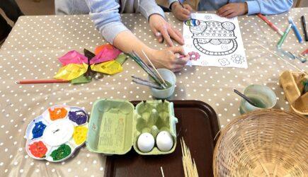 Frühlings- und Osterbastelvormittage mit Eltern im Kindergarten und in der Vorschule